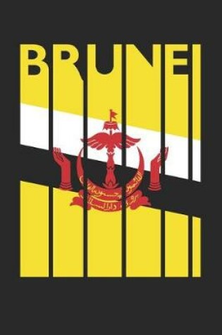 Cover of Vintage Brunei Notebook - Retro Brunei Planner - Bruneian Flag Diary - Brunei Travel Journal