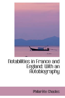 Book cover for Notabilities in France and England