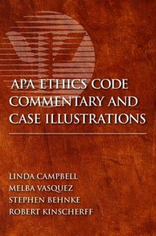 Cover of APA Ethics Code Commentary and Case Illustrations