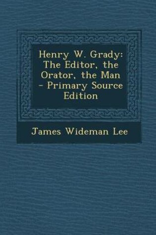 Cover of Henry W. Grady