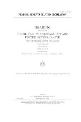 Cover of Pending benefits-related legislation