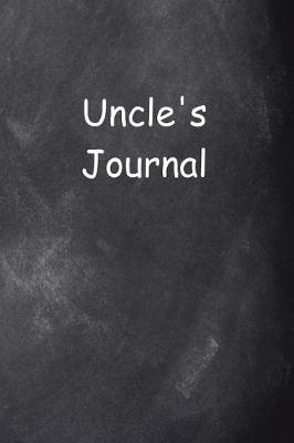 Book cover for Uncle's Journal Chalkboard Design