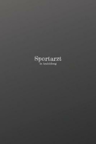 Cover of Sportarzt in Ausbildung
