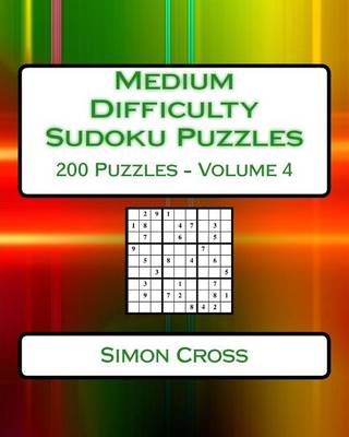 Cover of Medium Difficulty Sudoku Puzzles Volume 4