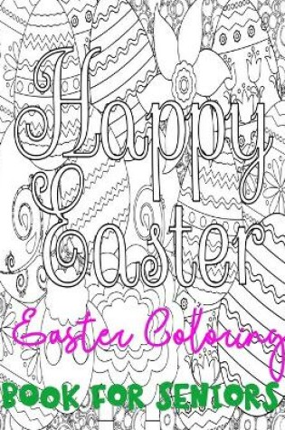 Cover of Easter coloring book for seniors