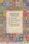 Book cover for Homework Checklist- Stay Calm, Start Worrying