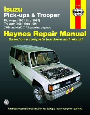 Book cover for Isuzu Trooper & Pick Up (81 - 93)