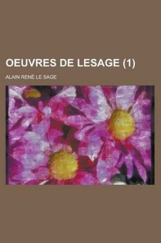 Cover of Oeuvres de Lesage (1 )