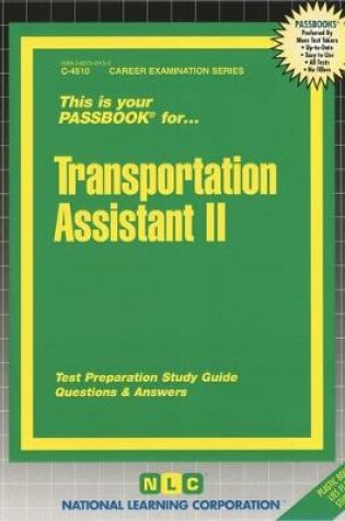 Cover of Transportation Assistant II