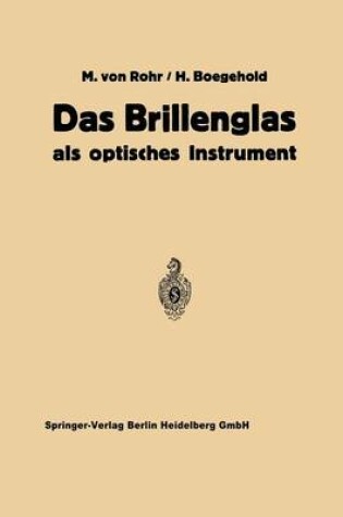 Cover of Das Brillenglas