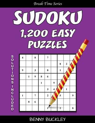 Book cover for Sudoku 1,200 Easy Puzzles. Solutions Included