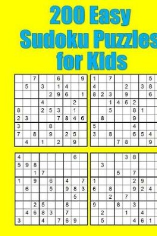 Cover of 200 Easy Sudoku Puzzles for Kids