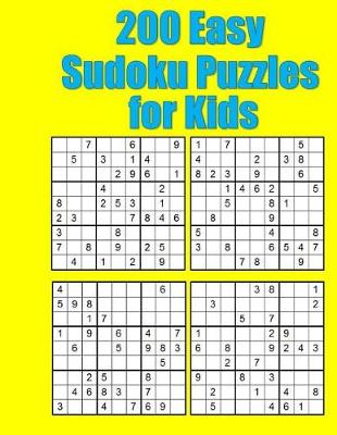 Book cover for 200 Easy Sudoku Puzzles for Kids