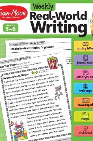 Cover of Weekly Real-World Writing, Grade 5 - 6 Teacher Resource