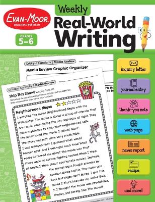 Book cover for Weekly Real-World Writing, Grade 5 - 6 Teacher Resource