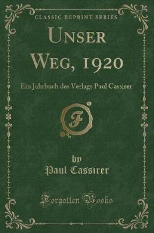 Cover of Unser Weg, 1920