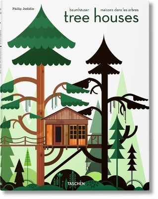 Book cover for Tree Houses. Castillos de Cuento En El Aire