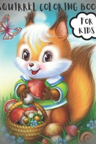 Cover of squirrel coloring book for kids