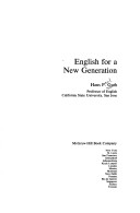 Book cover for English for a New Generation