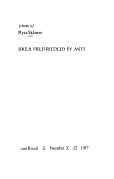 Cover of Like a Field Riddled by Ants