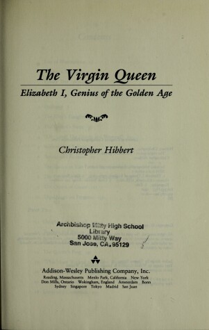 Book cover for The Virgin Queen