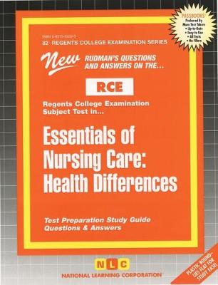 Book cover for Essentials of Nursing Care: Health Differences