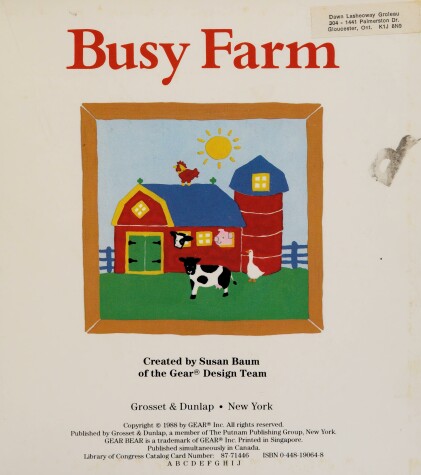 Book cover for Busy Farm