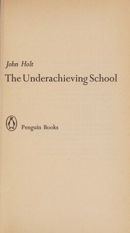 Book cover for The Underachieving School