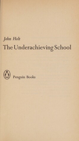 Cover of The Underachieving School