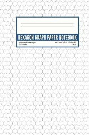 Cover of Hexagon Graph Paper Notebook 0.2" Hexes