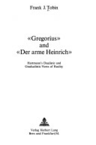 Cover of "Gregorius" and "Der Arme Heinrich"