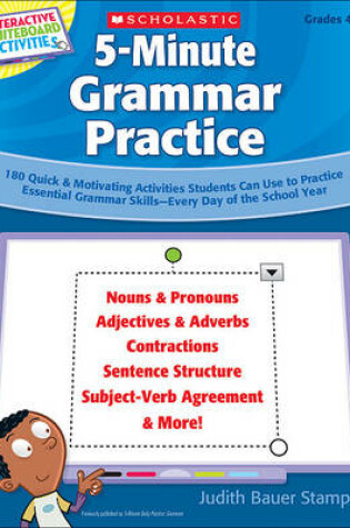 Cover of Interactive Whiteboard Activities on CD: 5-Minute Grammar Practice