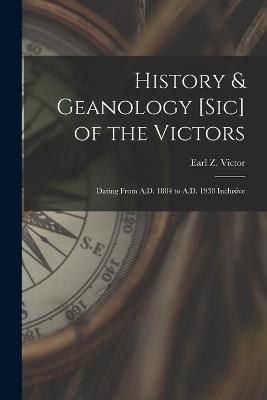 Cover of History & Geanology [sic] of the Victors