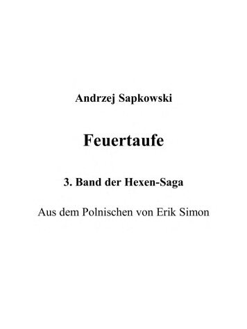 Book cover for Feuertaufe