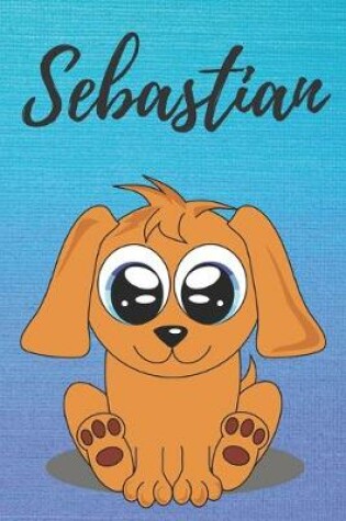 Cover of Sebastian dog coloring book / notebook / journal / diary