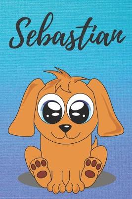 Book cover for Sebastian dog coloring book / notebook / journal / diary