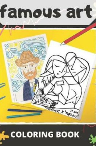 Cover of famous art coloring book