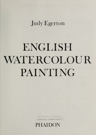 Cover of English Watercolour Painting