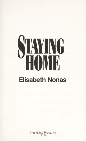 Book cover for Staying Home