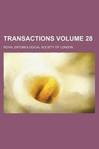 Cover of Transactions Volume 28