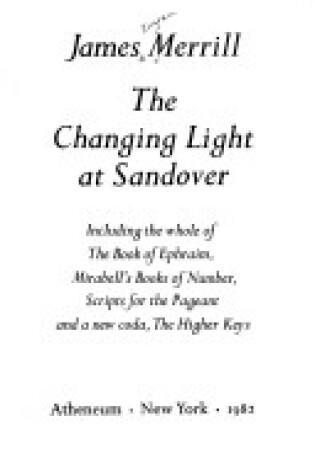 Cover of The Changing Light at Sandover