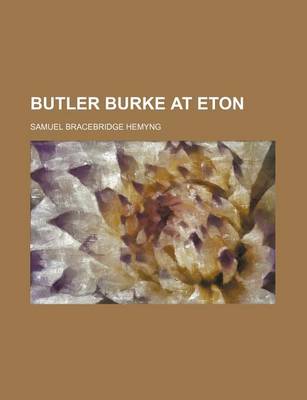 Book cover for Butler Burke at Eton
