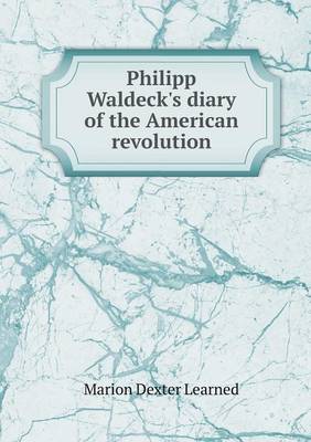 Book cover for Philipp Waldeck's Diary of the American Revolution