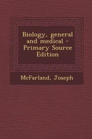 Cover of Biology, General and Medical