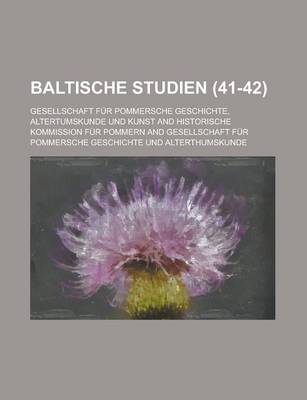 Book cover for Baltische Studien (41-42)