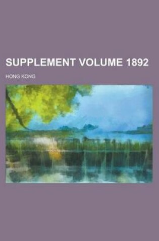 Cover of Supplement Volume 1892