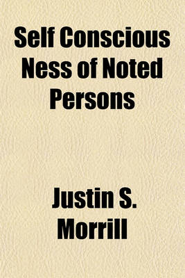 Book cover for Self Conscious Ness of Noted Persons