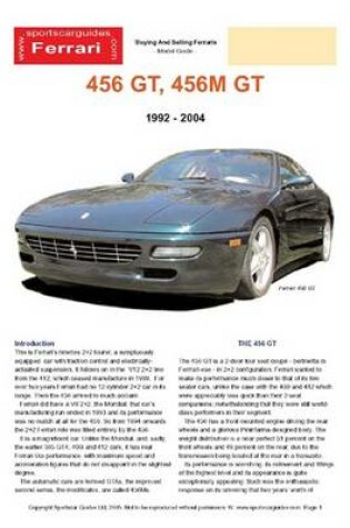 Cover of Ferrari 456 Buyers' Guide