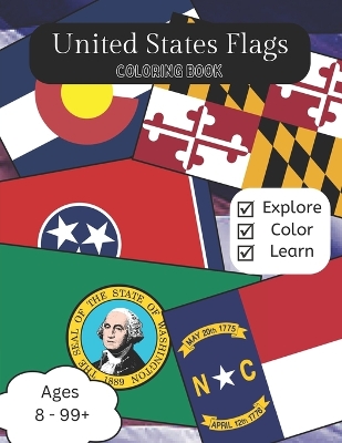 Cover of United States Flags Coloring Book