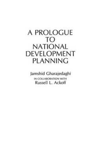 Cover of A Prologue to National Development Planning